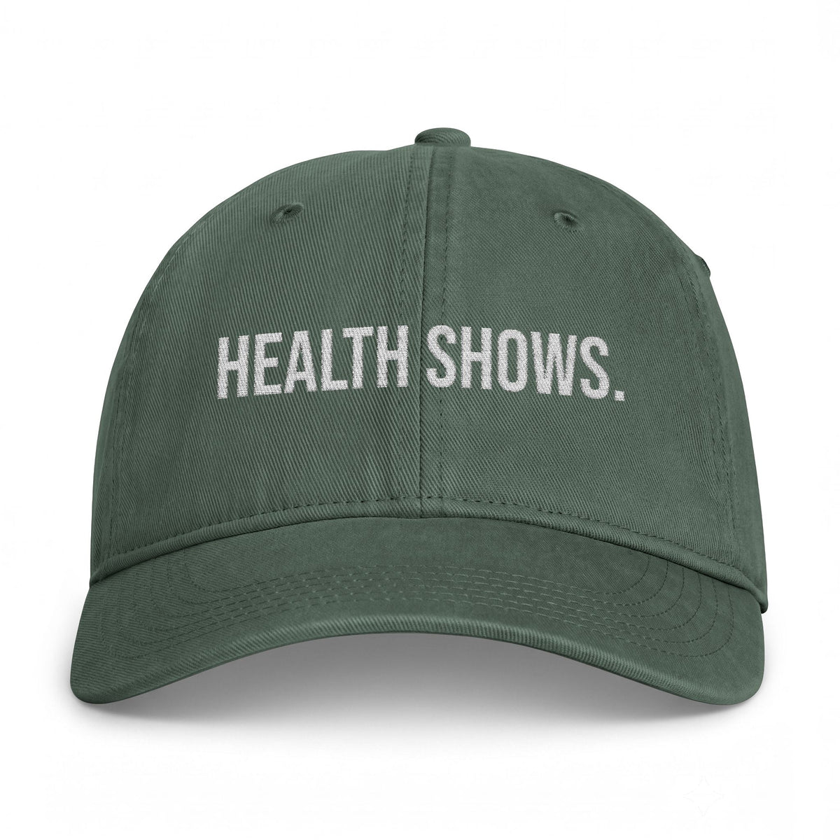 Health Shows Dad Hat — Washed Coastal Cap