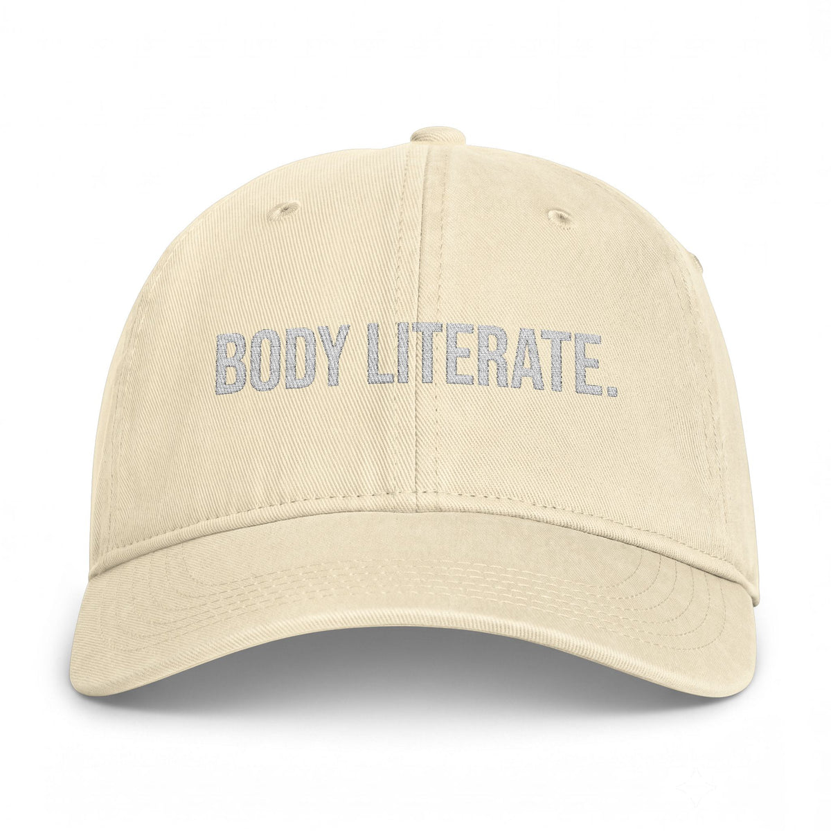 Body Literate Dad Hat — Washed Coastal Cap