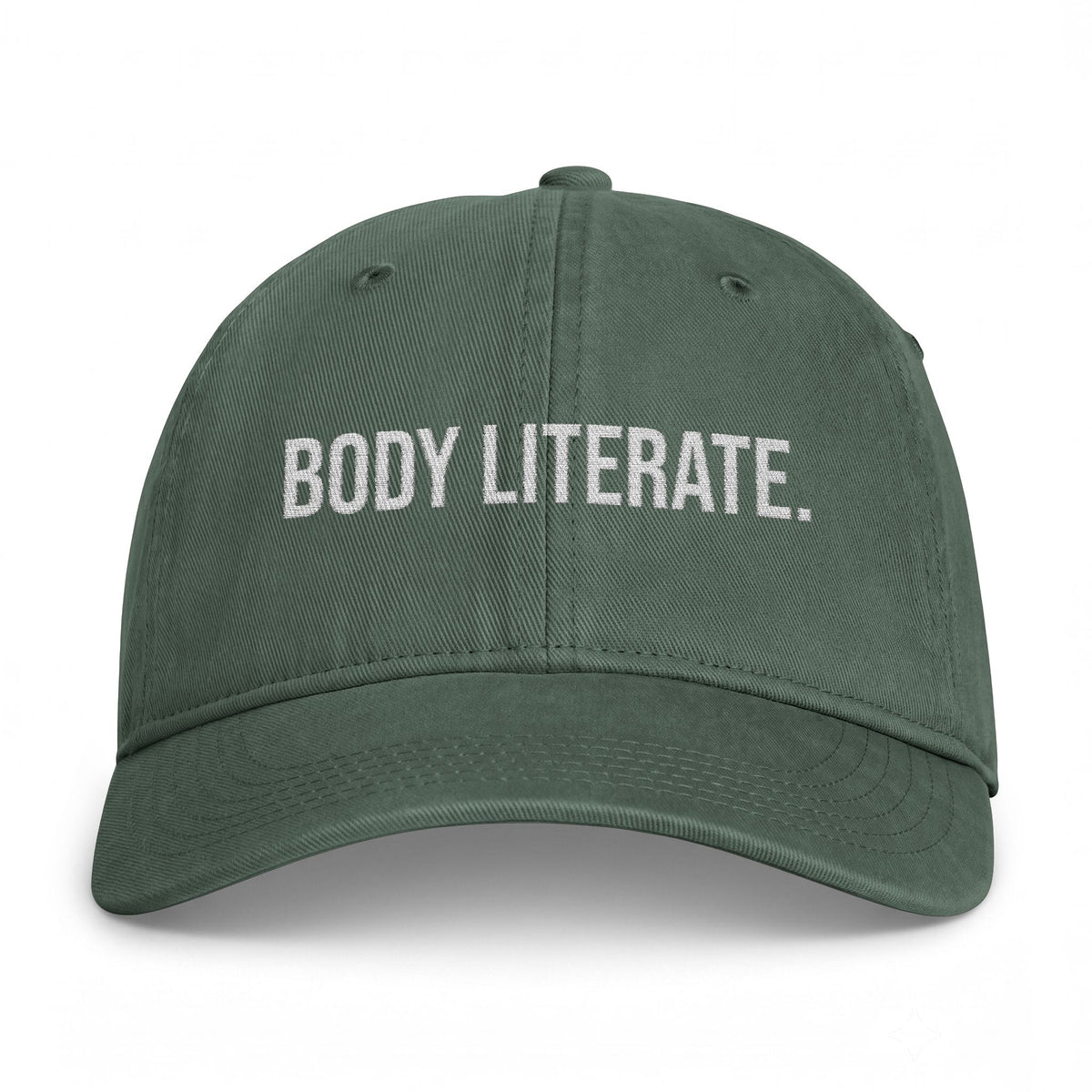 Body Literate Dad Hat — Washed Coastal Cap