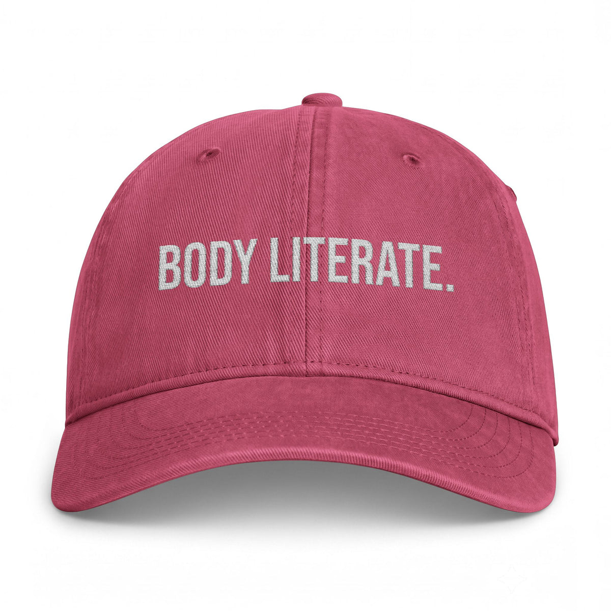 Body Literate Dad Hat — Washed Coastal Cap