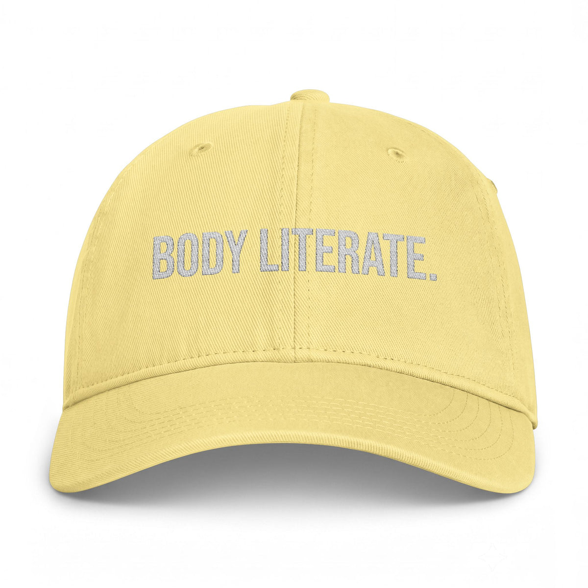 Body Literate Dad Hat — Washed Coastal Cap
